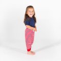 Baby Pyjama broekje Larkwood LW085 rood-wit